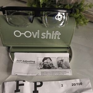 Adlens Vi Shift Adjustable Focus Glasses 👓 Self Adjusting + Case Set